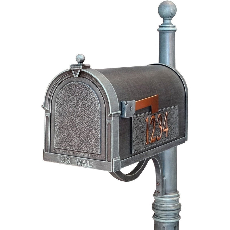 Special Lite Products Berkshire Curbside Mailbox with Side Numbers