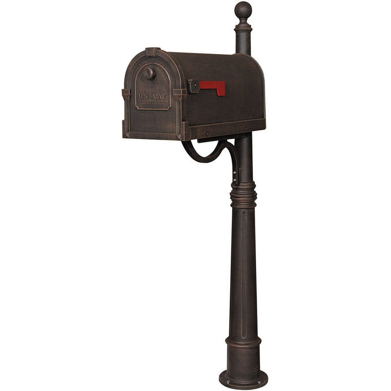 Special Lite Savannah Curbside Mailbox with Ashland Mailbox Post